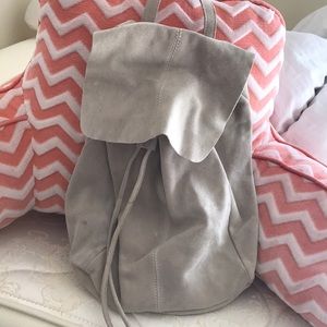 Suede backpack